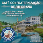 Café confraternização de fim de ano.