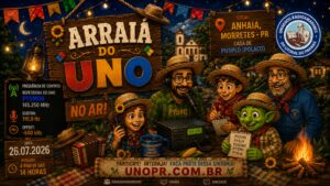 Arraiá do UNO 2026: Rádio, Amizade e Tradição em Morretes!