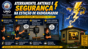 📡 Aterramento, Antenas e Segurança na Estação de Radioamador